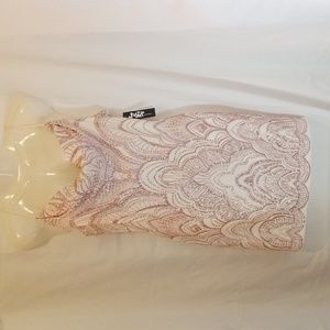 Strapless white dress made by jump appear